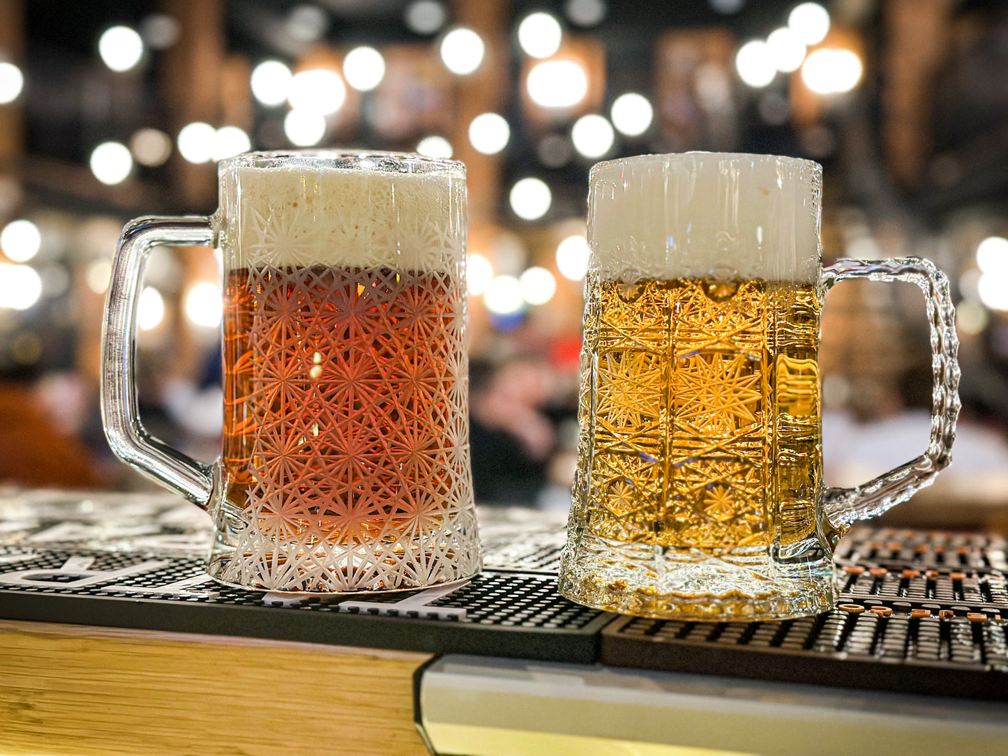 Beer glass duo